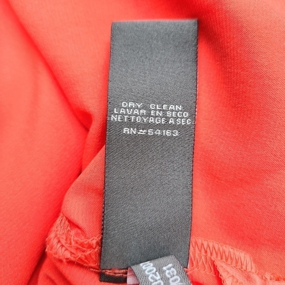 Vince Camuto Coral Shift Dress with Sheer Top Ruffle, Size Medium - Picture 8 of 9